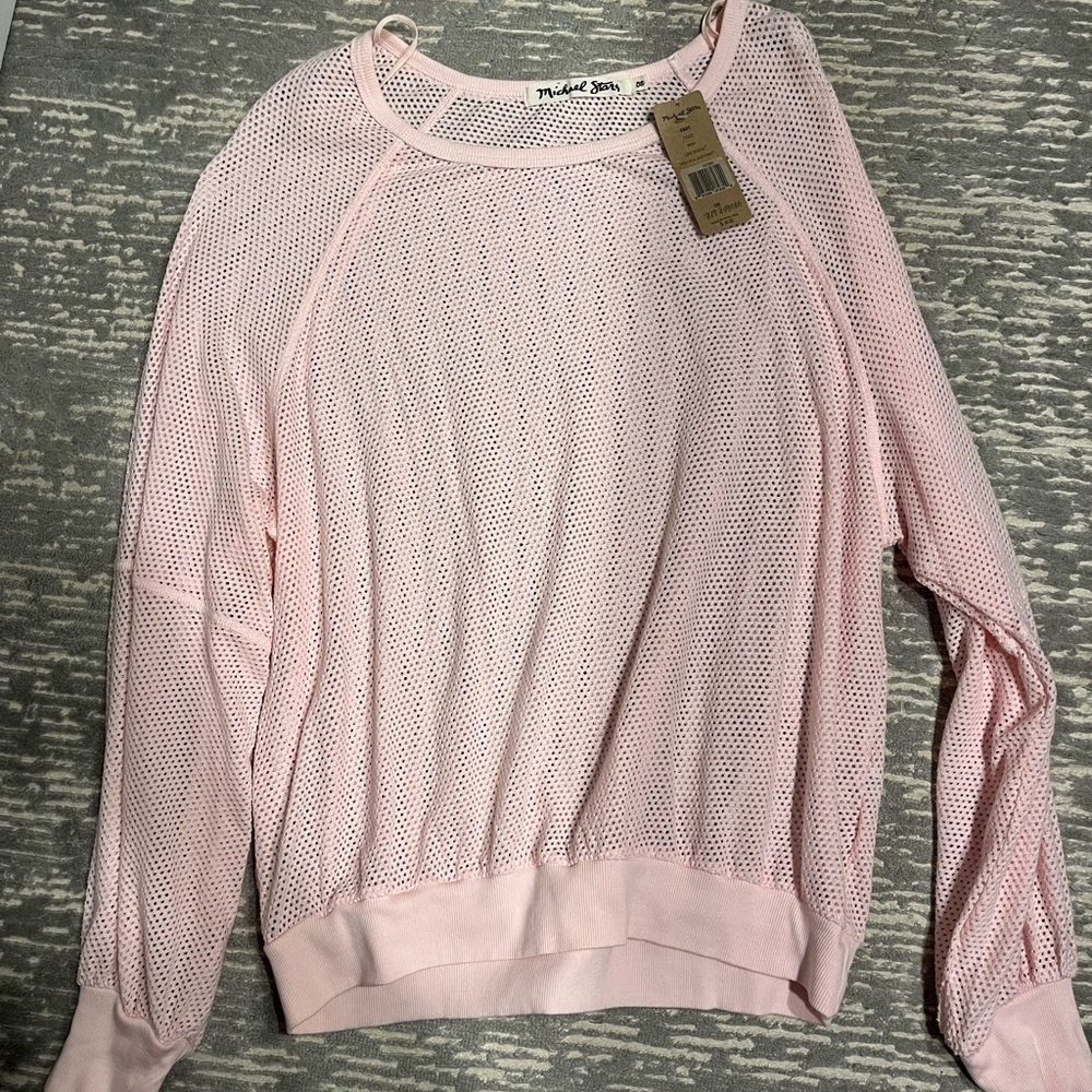Michael Stars Light Pink Knit Top